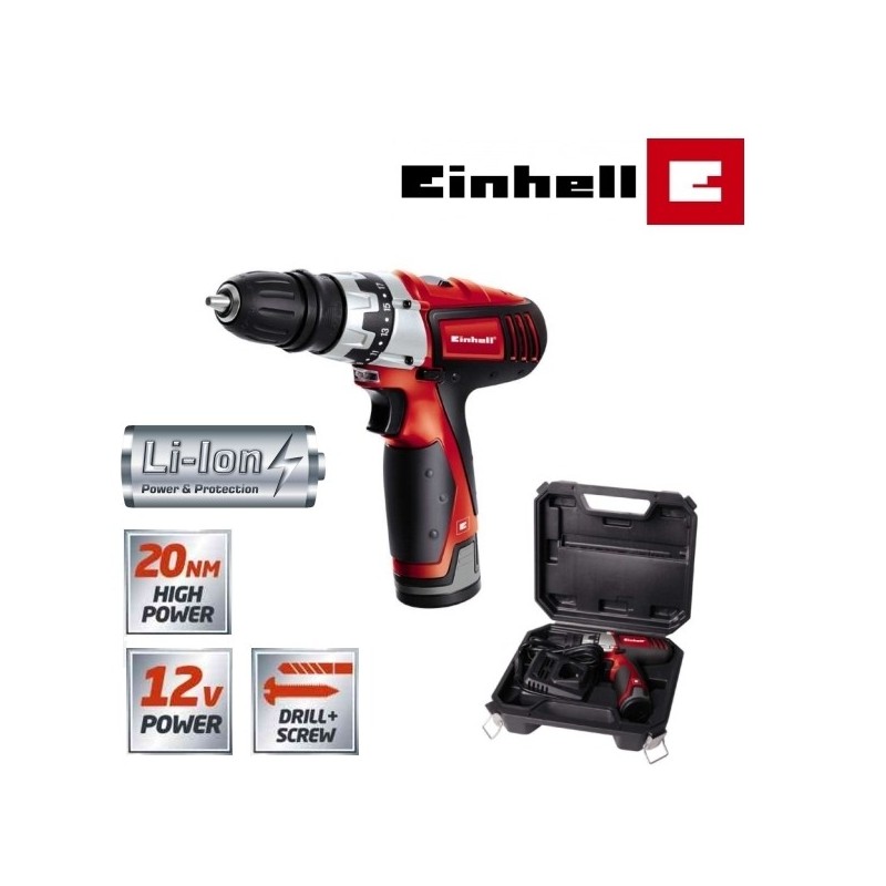 Trapano avvitatore a batteria Litio 12V Einhell - TC-CD 12 Li