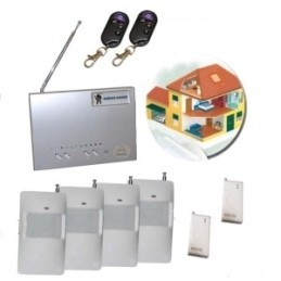 Kit antifurto wireless 4 sensori di movimento con dialing automatico