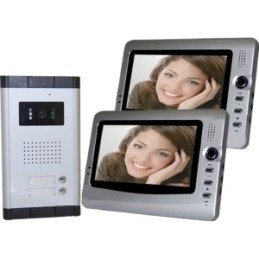 Videocitofono a colori con doppio monitor LCD da 7" - Mod. Silver