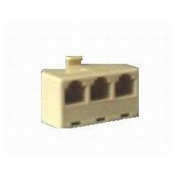 Multipresa plug RJ11 telefono 3 way