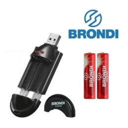 Caricabatterie USB per batterie ricaricabili Brondi Power