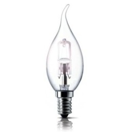 Lampada/Lampadina alogena a risparmio energetico 28W (40W) E14 Colpo d