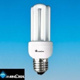 Lampada risparmio energetico 15W E27 Mini 3 tubi 9,5mm Marino Cristal