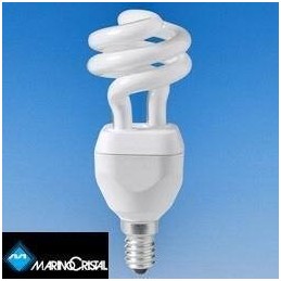 Lampada risparmio energetico 9W E14 Spirale Marino Cristal - 20409