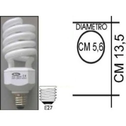 Lampada risparmio energetico 30W E27 Spiral Kapta