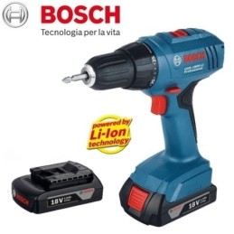 Trapano avvitatore a batteria 18V Litio c/batteria di riserva Bosch Pr