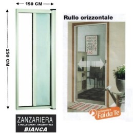 Zanzariera a rullo in alluminio per porte/balconi con profilo riducibi