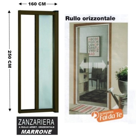 Zanzariera a rullo in alluminio per porte/balconi con profilo riducibi