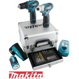 Kit Trapano + Avvitatore + Lampada 10,8V Litio Limited Edition Makita