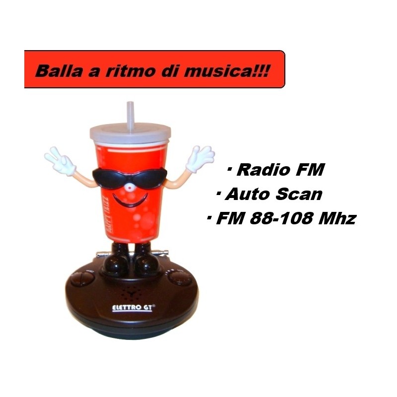 Radio FM lattina cola Happy Frizz