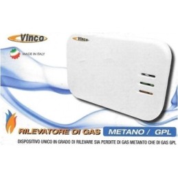 Rilevatore di gas Metano/GPL con allarme integrato Vinco - 90020