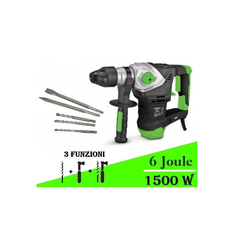 Trapano martello demolitore/Tassellatore 32mm 1500W Elem Constructor -