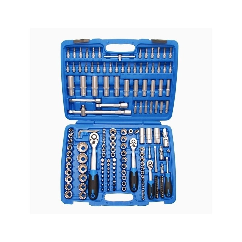 Kit Bussole/Boccole + Inserti impronta torx/esagonale con 3 cricchetti