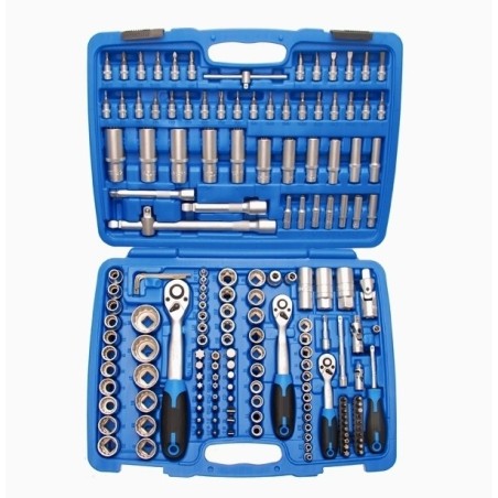 Kit Bussole/Boccole + Inserti impronta torx/esagonale con 3 cricchetti