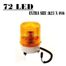 Lampeggiante emergenza 72 Led 12V arancione - Mod. Jumbo