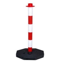 Colonna biancorossa catena plastica h 90 cm