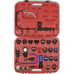 Kit tester pressione/spurgo/vuoto/ricarica/radiatore universale 27 pez