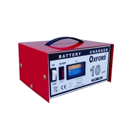 Caricabatterie moto/autoveicoli/imbarcazioni 10 Amp 6/12 Volt Oxford -