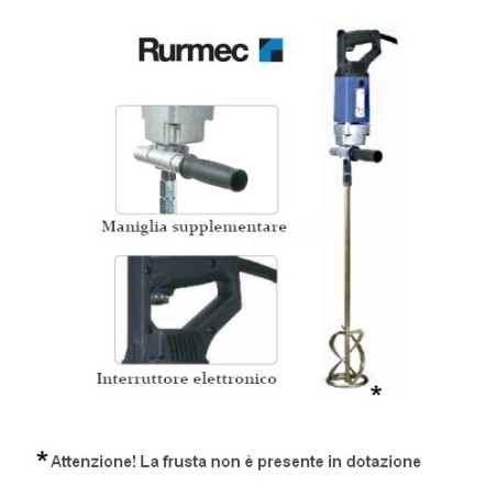 Trapano impastatore/Miscelatore professionale 1100W 130mm Rurmec - EV