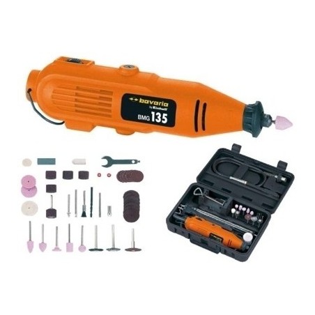 Miniutensile rotativo/Minitrapano 135W tipo Mini Drill con 45 accessor