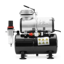 Compressore silenziato 3lt. a secco per aerografo